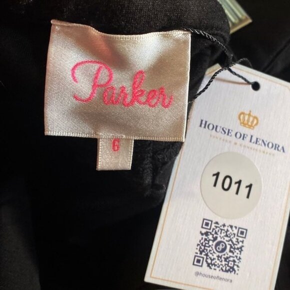Parker Cargo Black Ponte Zipper Pants, Size 6 - Picture 9 of 10